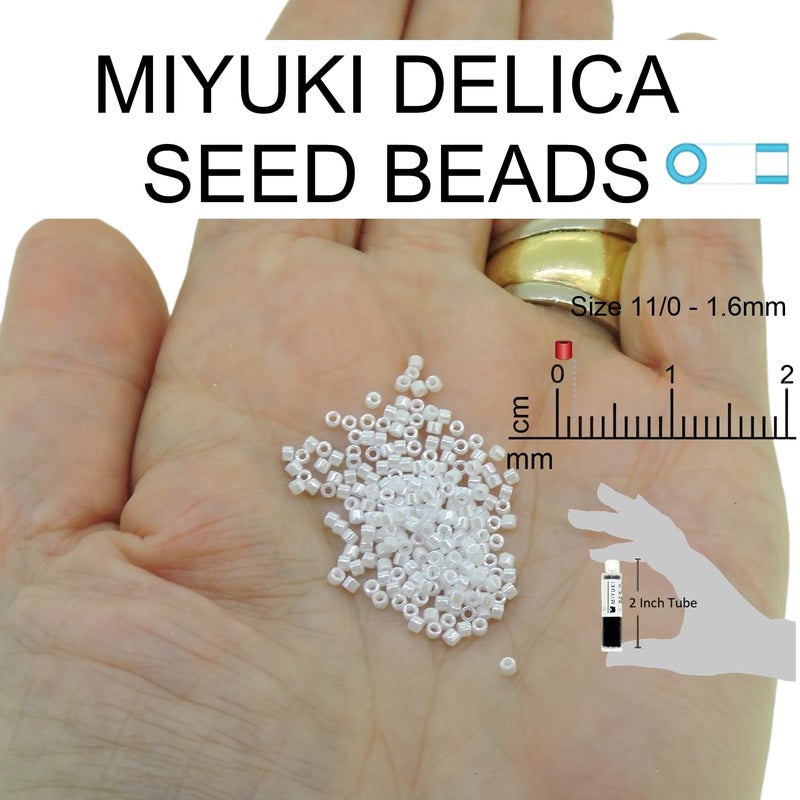 Miyuki Delica Seed Beads Bundle: Size 11/0, Blue Inside Color Lined Palette Collection DB2385, DB2386, DB2387 - Image 2